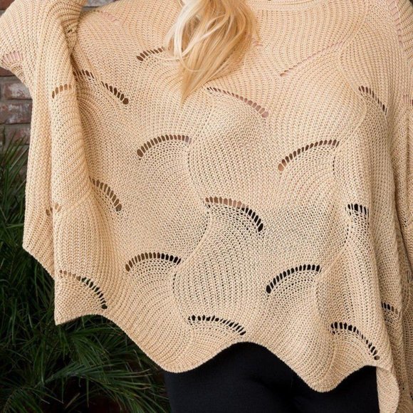 Plus Size Round Neck Batwing Sleeve Sweater